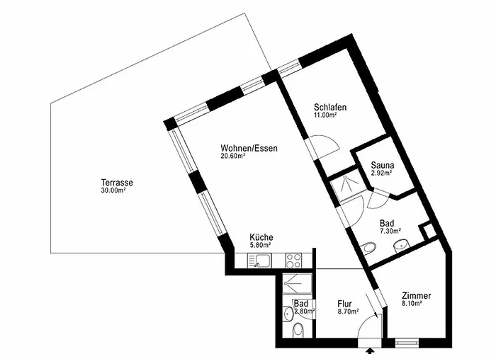 Strandvilla - 16 Mit Sauna Apartament Baabe